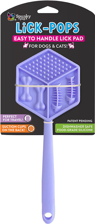 Spunkypup Lick Pops Lick Pad Spatula Hexagon