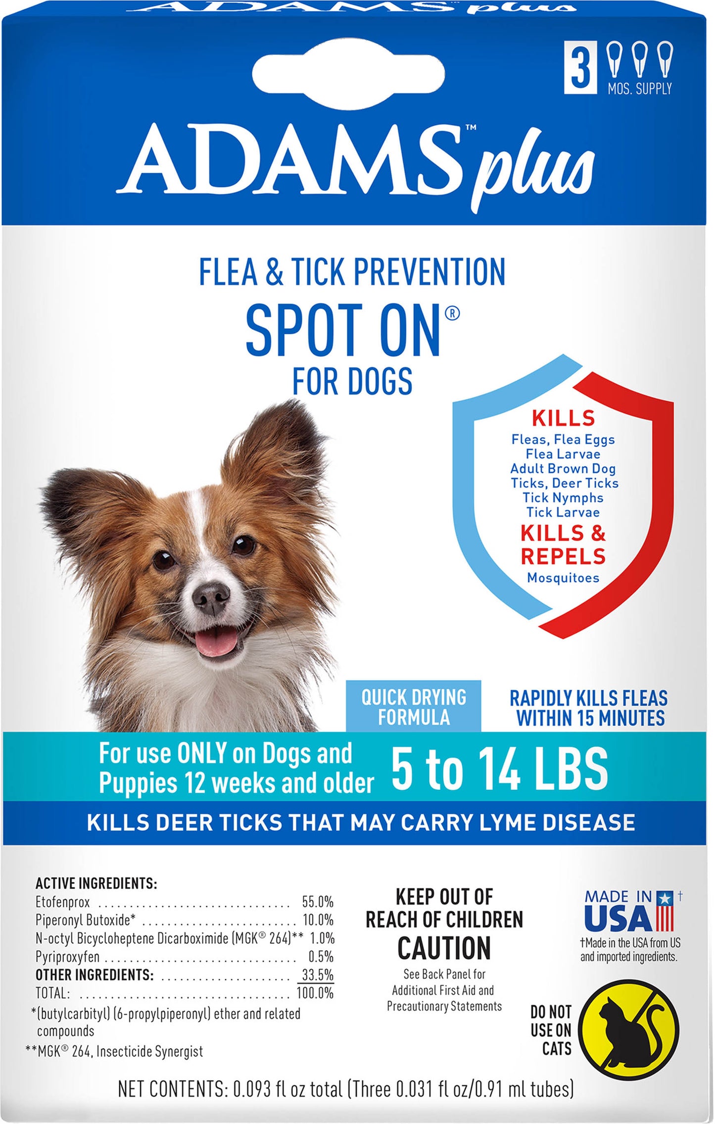 Adams Plus Flea & Tick Spot On For Dogs