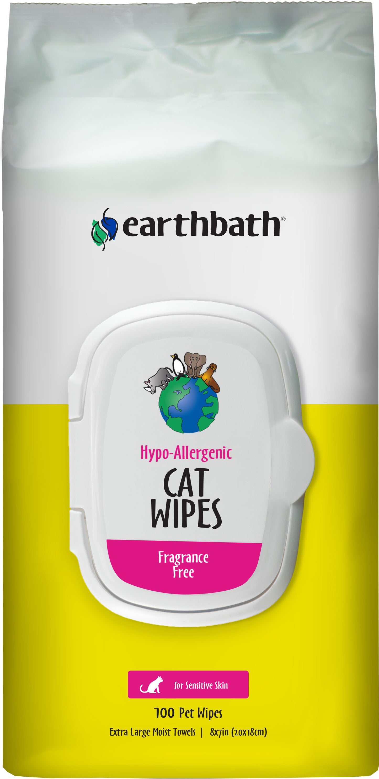 Earthbath Hypoallergenic Grooming Cat Wipes