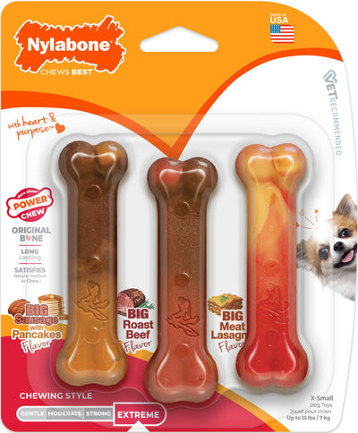 Nylabone Power Chew Flavor Frenzy Variety Pack