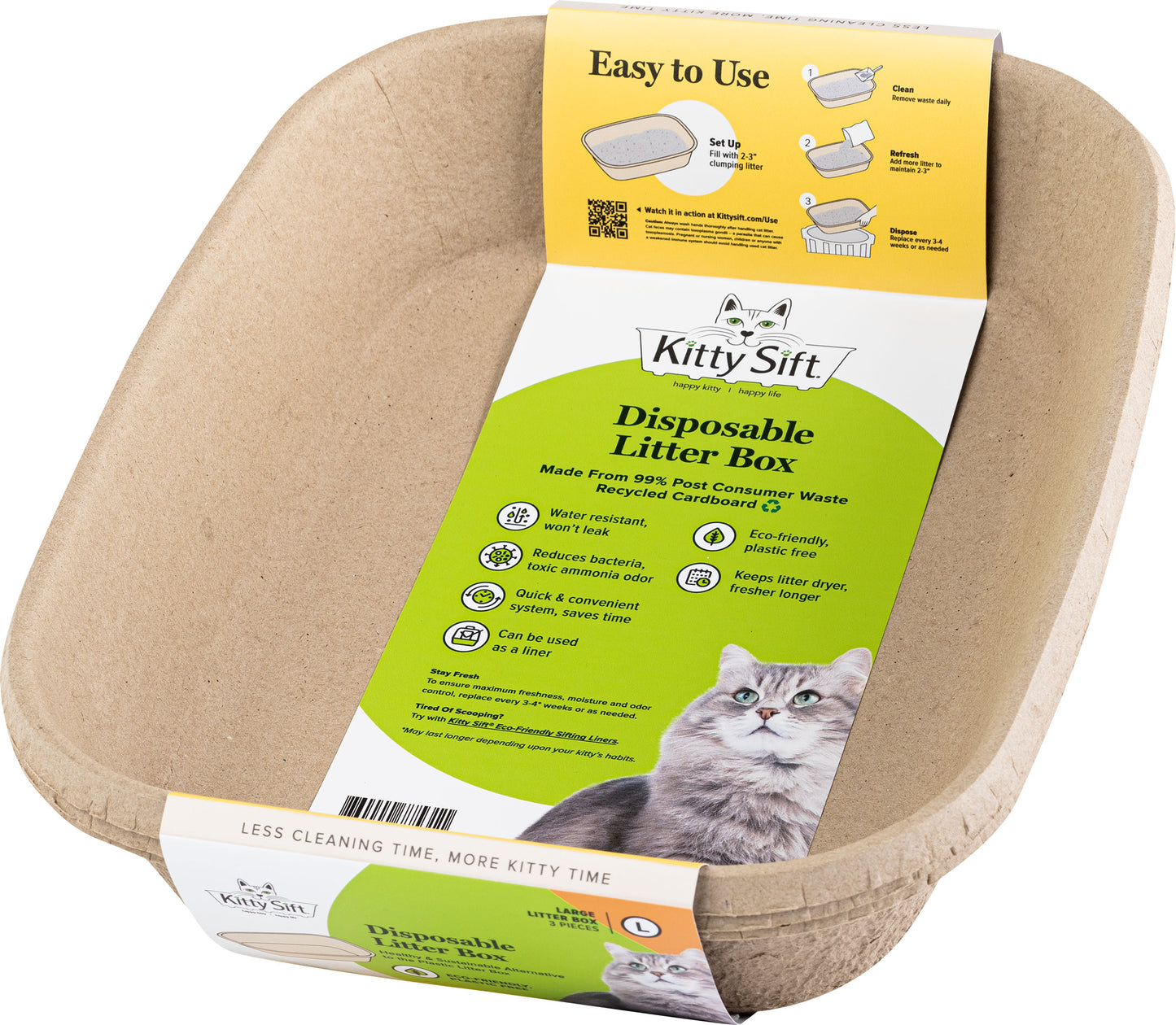 Kitty Sift Disposable Cat Litter Box