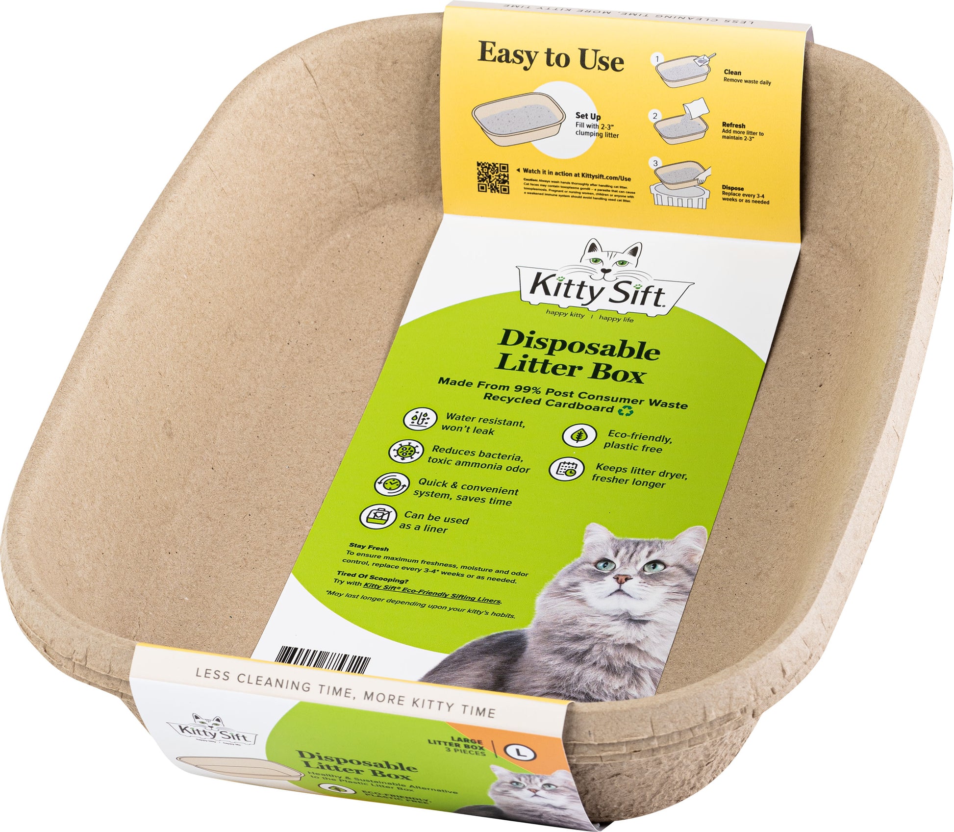 Kitty Sift Disposable Cat Litter Box