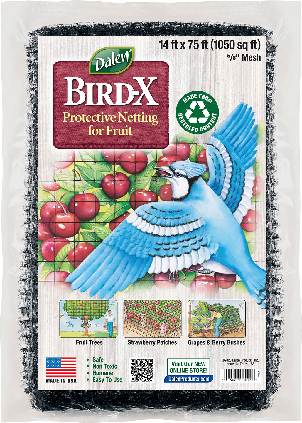 Bird-X Protective Netting - Fruit & Veg 5/8 Mesh