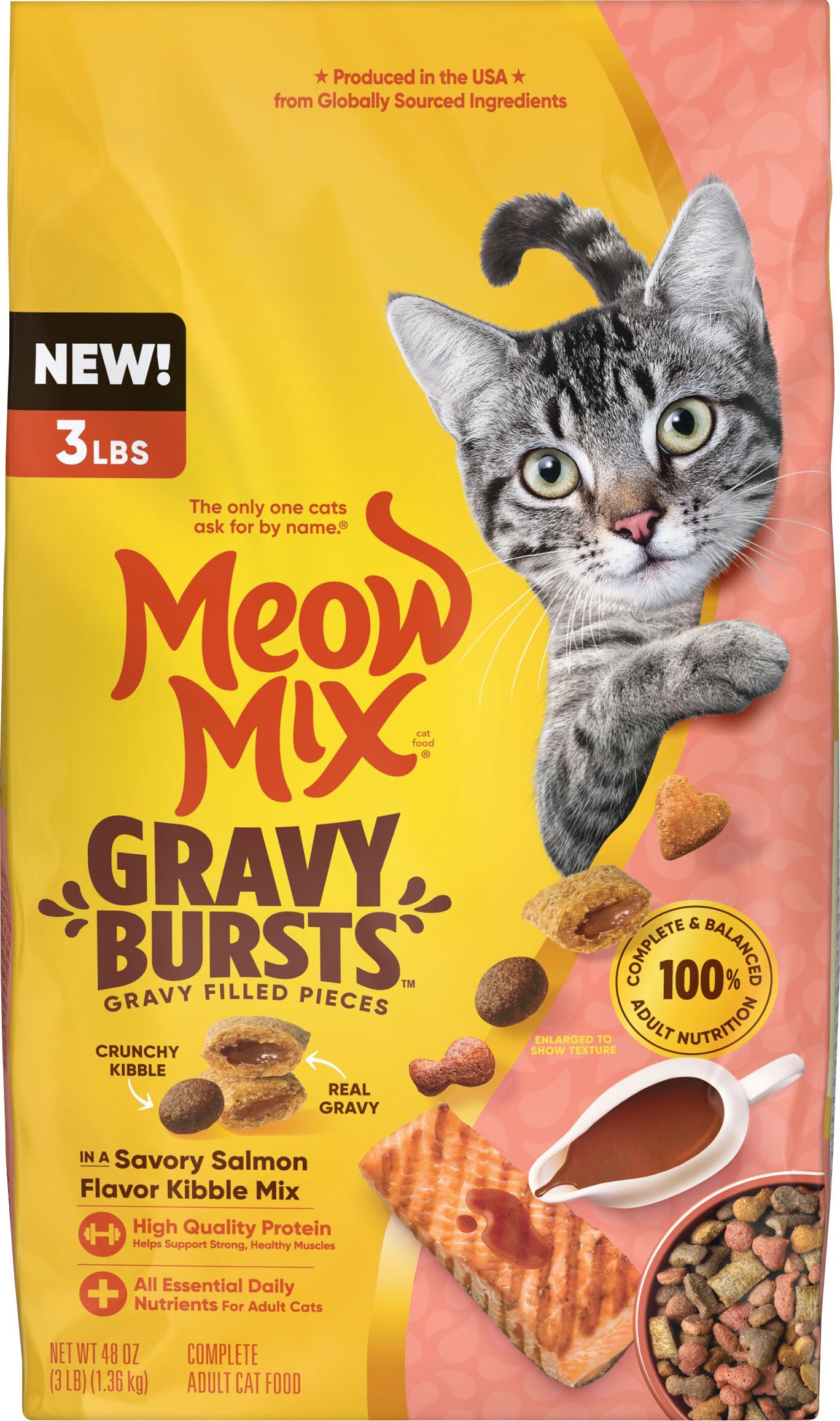 Meow Mix Gravy Bursts Dry Cat Food