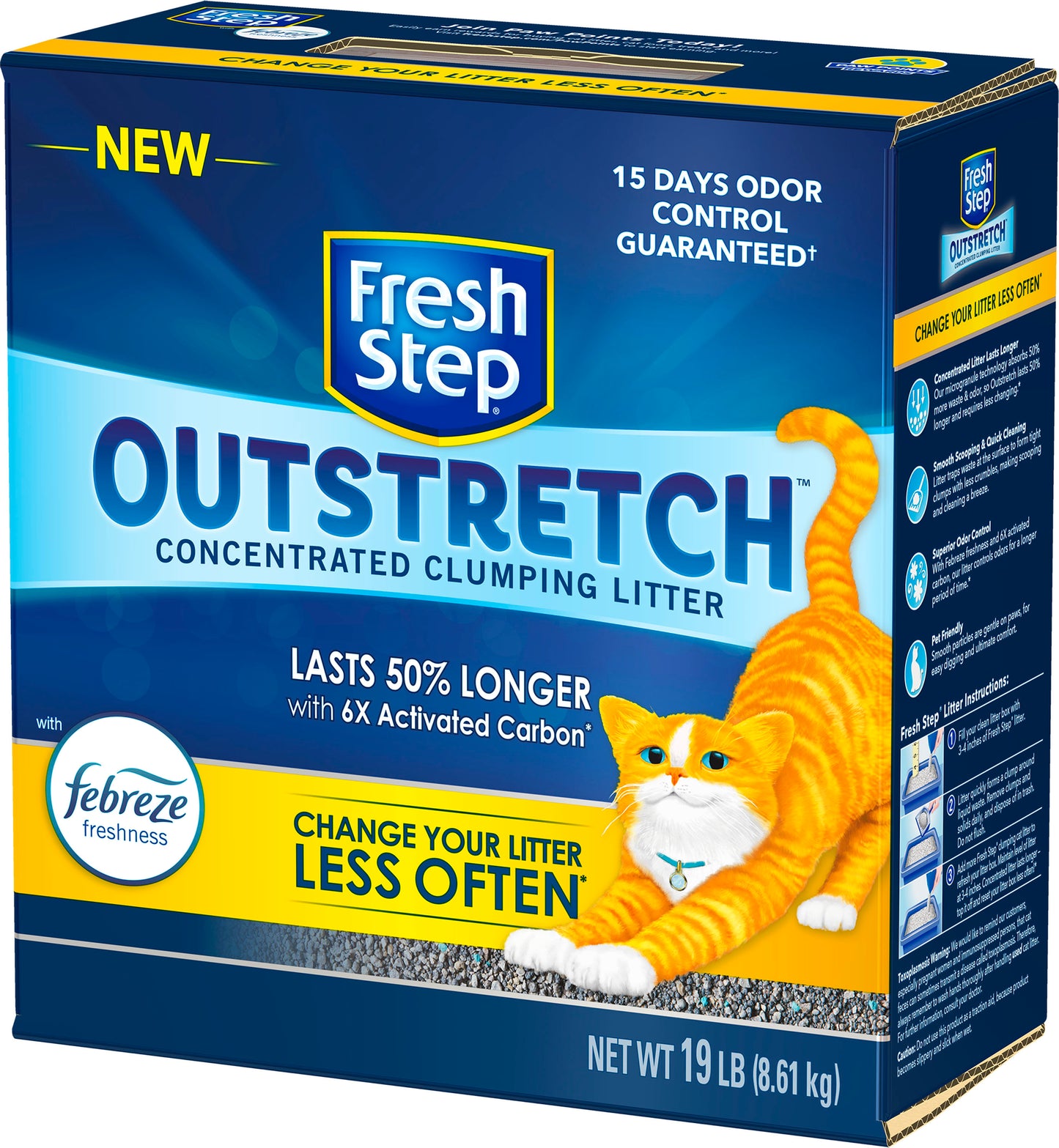 Fresh Step Outstretch Clumping Litter W/Febreze