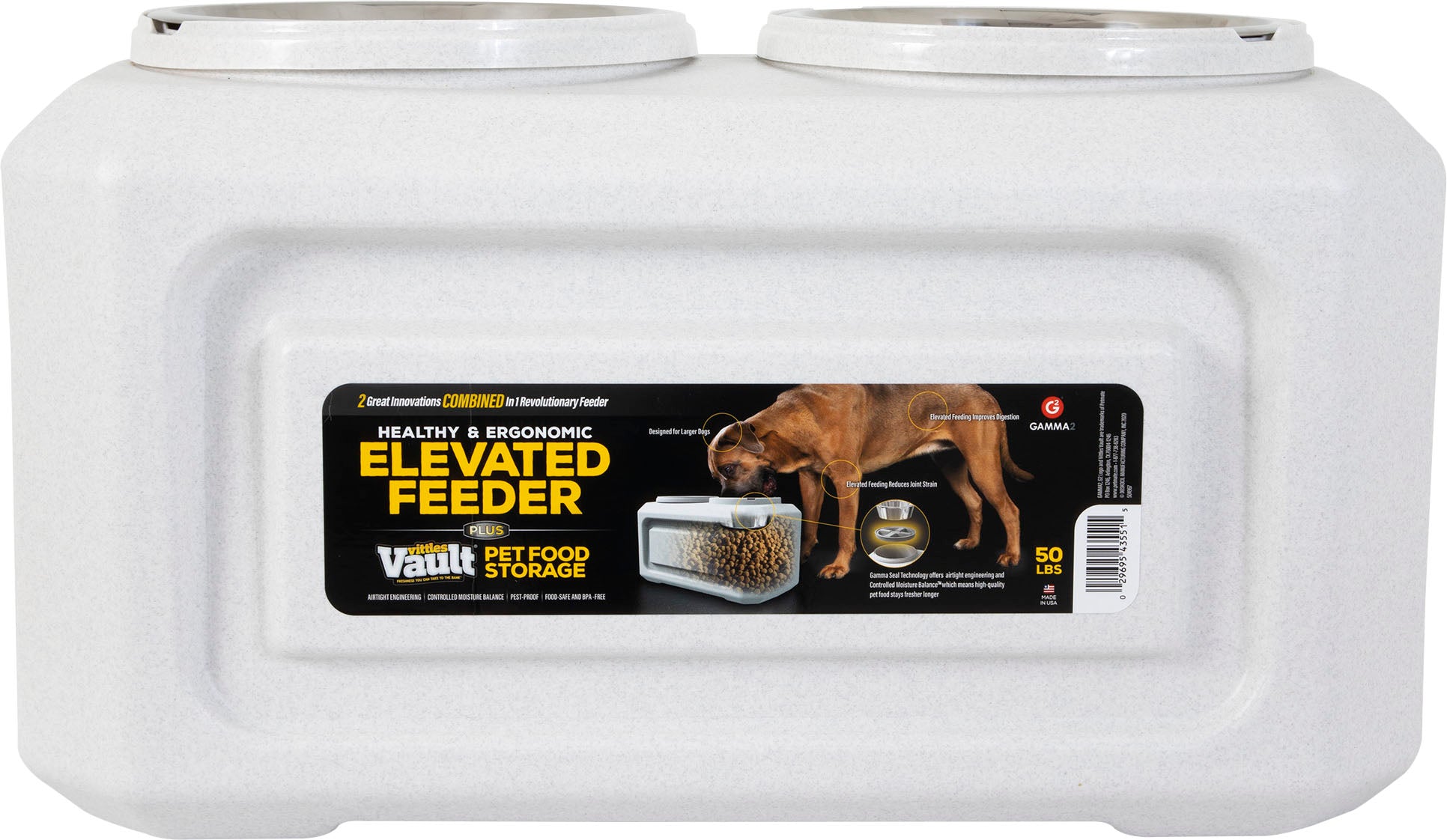 Vittles Vault Elevated Storage Dog Feeder