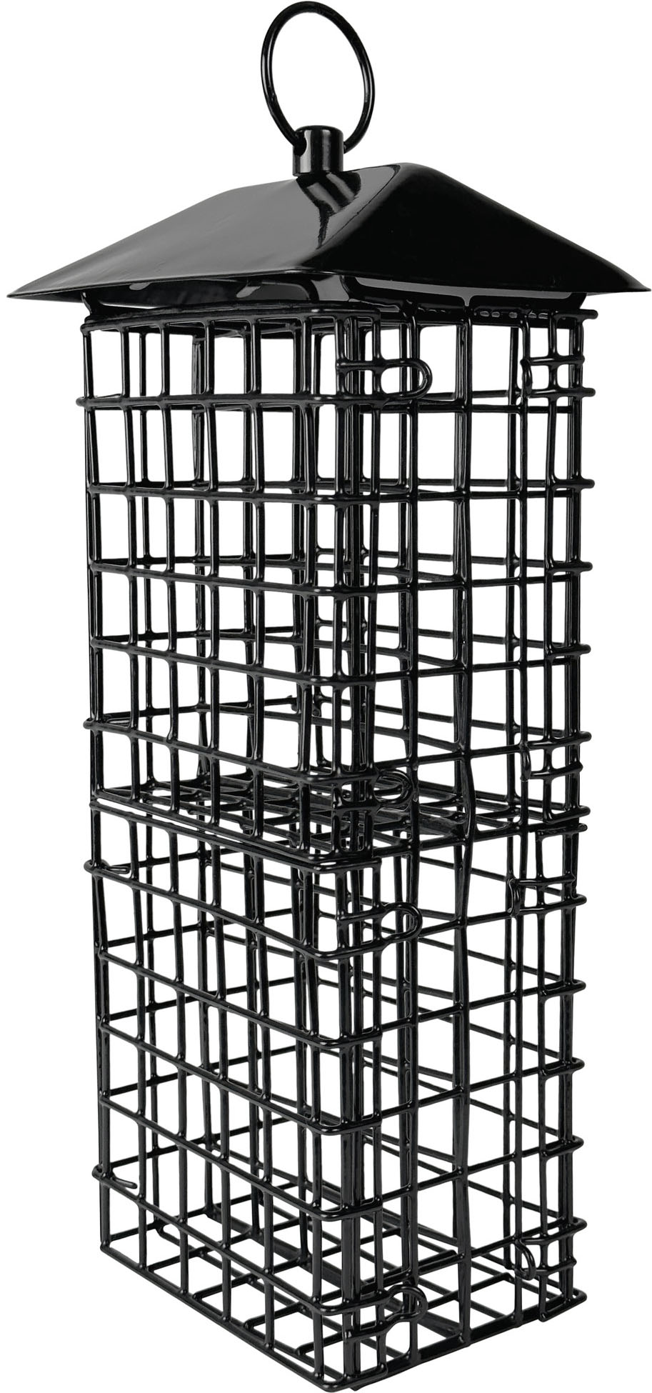 Metal Suet Cage Bird Feeder W/ Roof