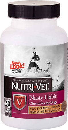 Nutri-Vet Nasty Habit Chewables For Dogs & Puppies