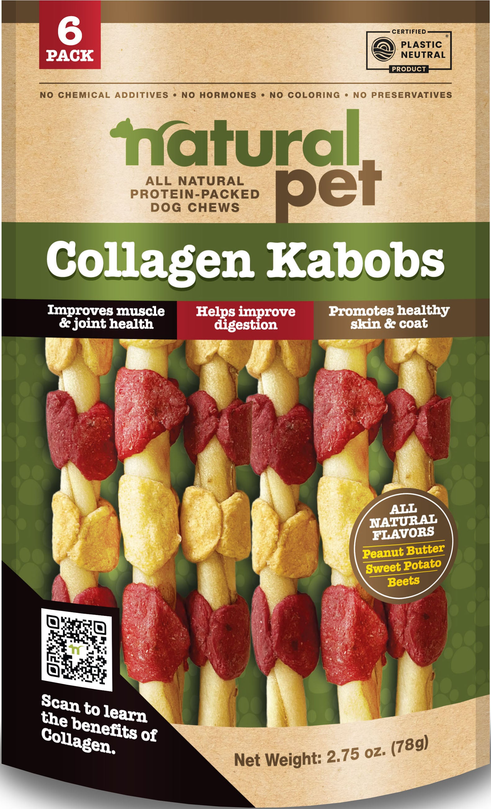 Natural Pet Collagen Kabobs Dog Chews