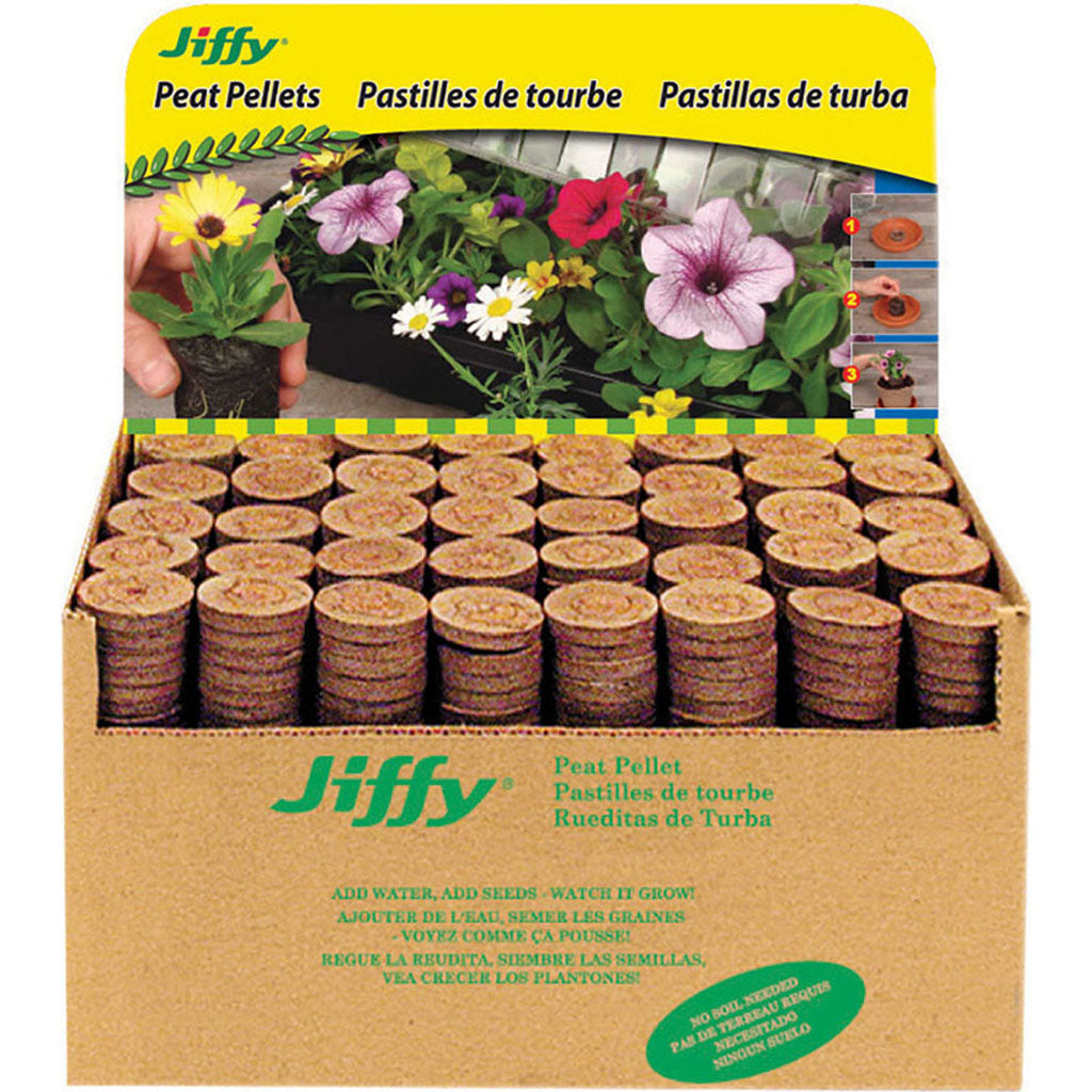 Jiffy Peat Pellets Display