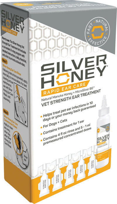 Silver Honey Rapid Ear Care Vet Ear Treatment Kit