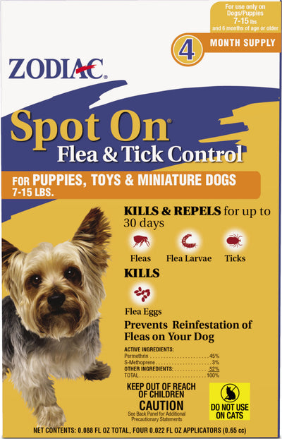 Zodiac Spot On Flea & Tick Control For Dogs