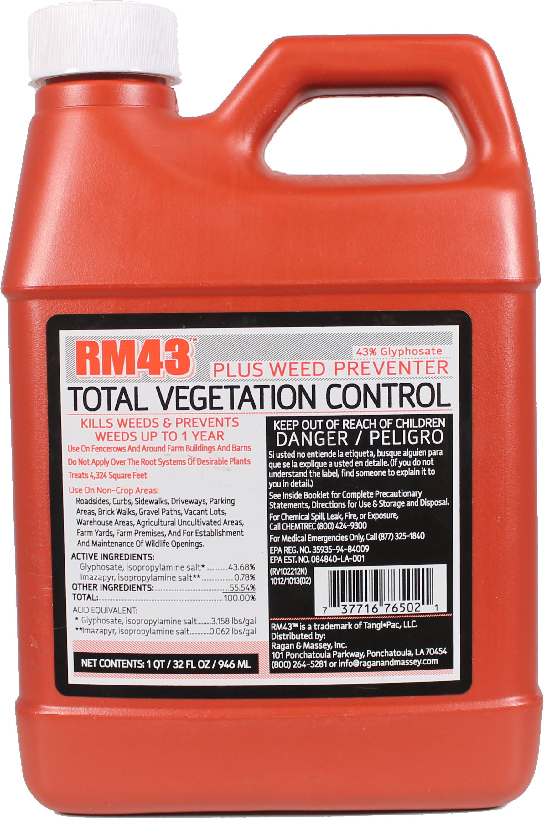 Rm43 Total Vegetation Control 1 Quart Concentrate