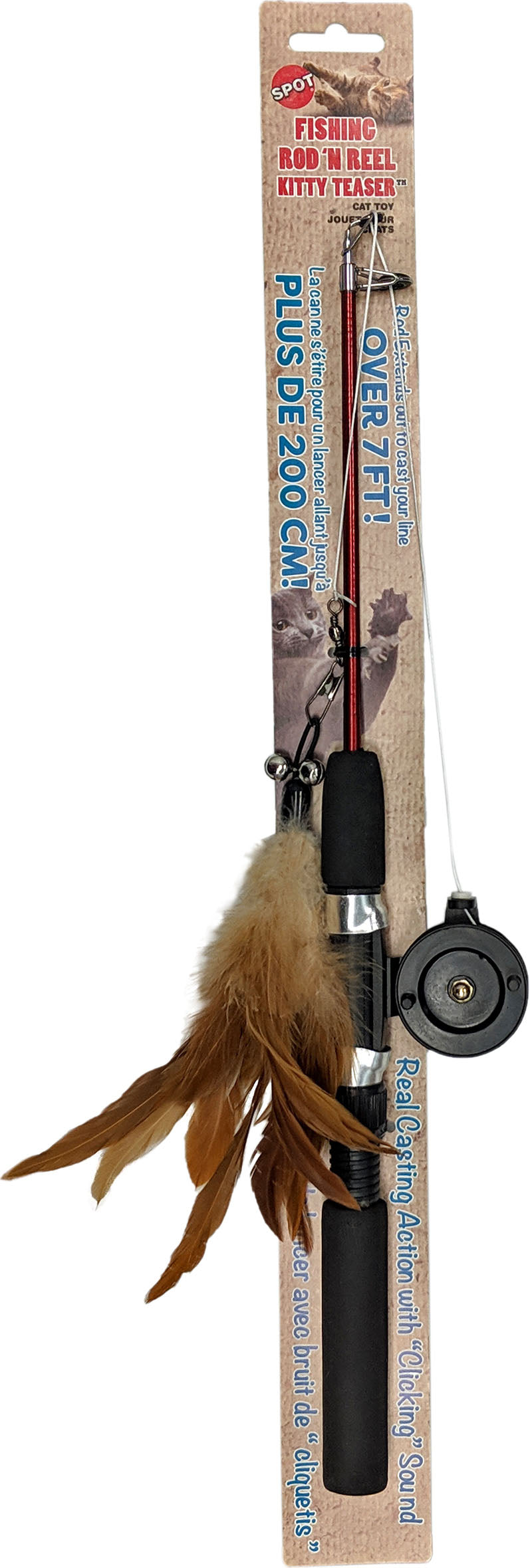 Spot Fishing Rod N Reel Kitty Teaser