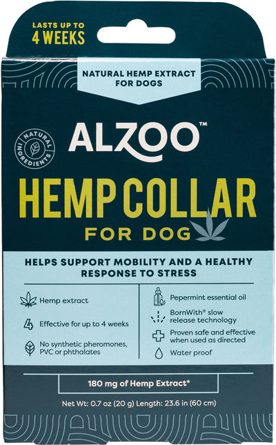 Alzoo Plant-Based Hemp Premium Collar For Dogs