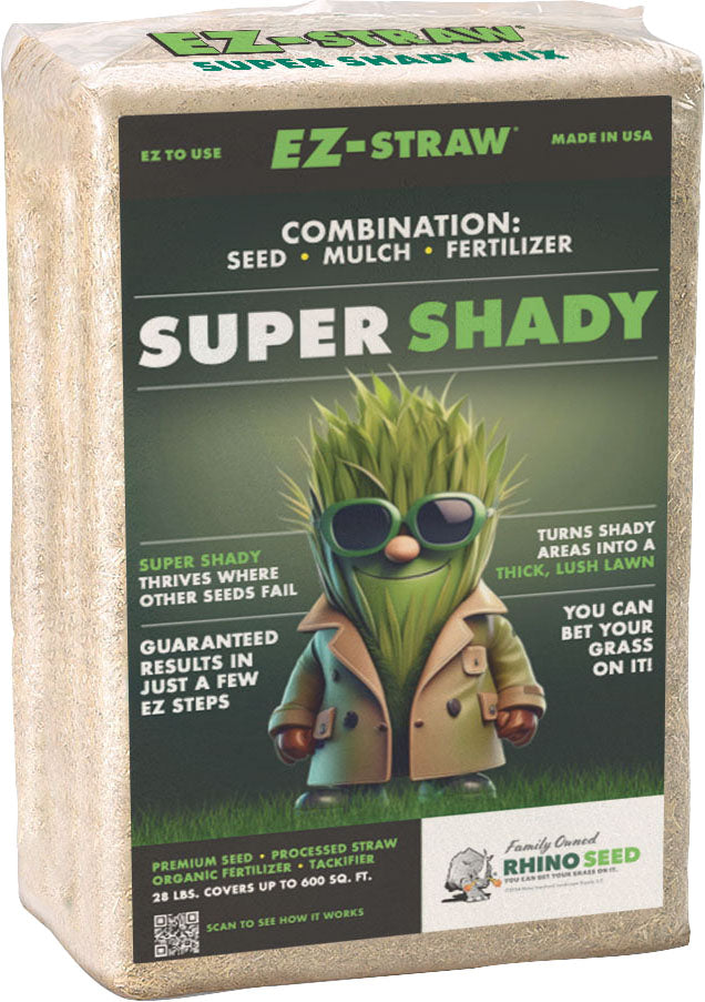 Ez-Straw Super Shady Seed Mix, Mulch & Fertilizer
