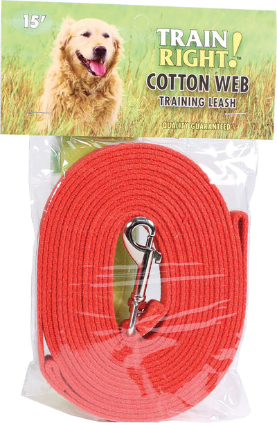Train Right! Cotton Web Training Leash