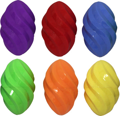 Multipet Ruff Enuff Rubber Spiral Football