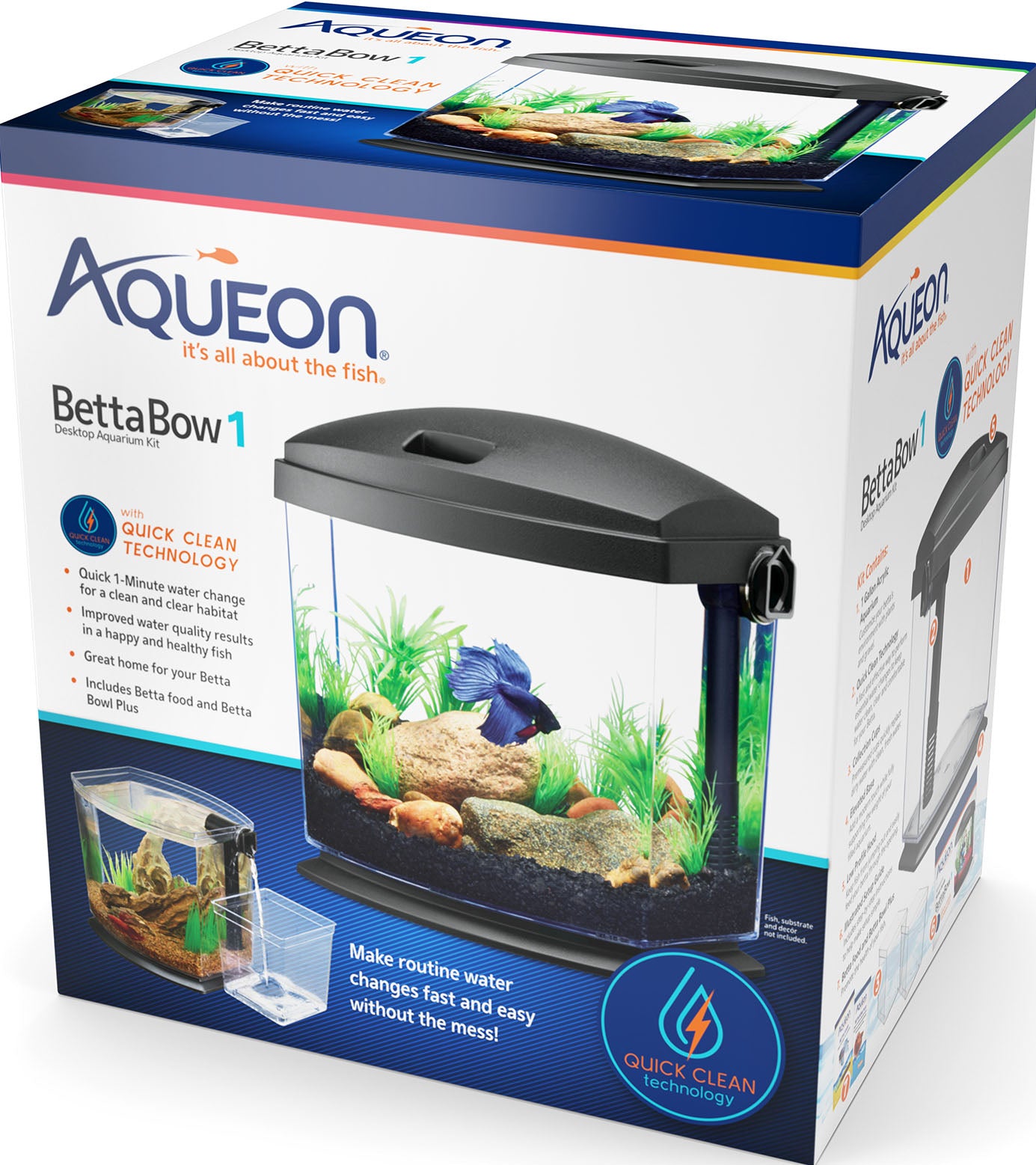 Aqueon Betta Bow Quickclean