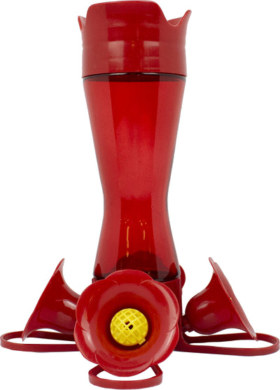 Pinch Waist Glass Hummingbird Feeder