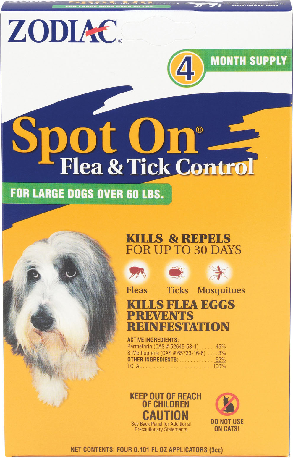 Zodiac Spot On Flea & Tick Control For Dogs