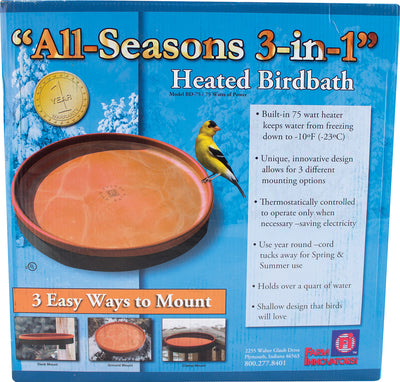 All Seasons 3-In-1 Heated Birdbath