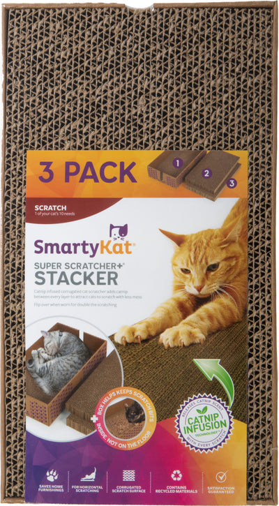 Smartykat Super Scratcher+ Stacker/Lounge