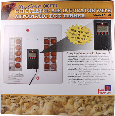 Digital Circulated Air Incubator W/Egg Turner