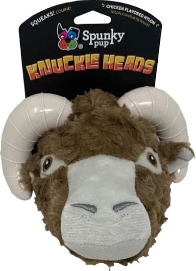 Spunkypup Knuckleheads Plush-Chew Toy Ram