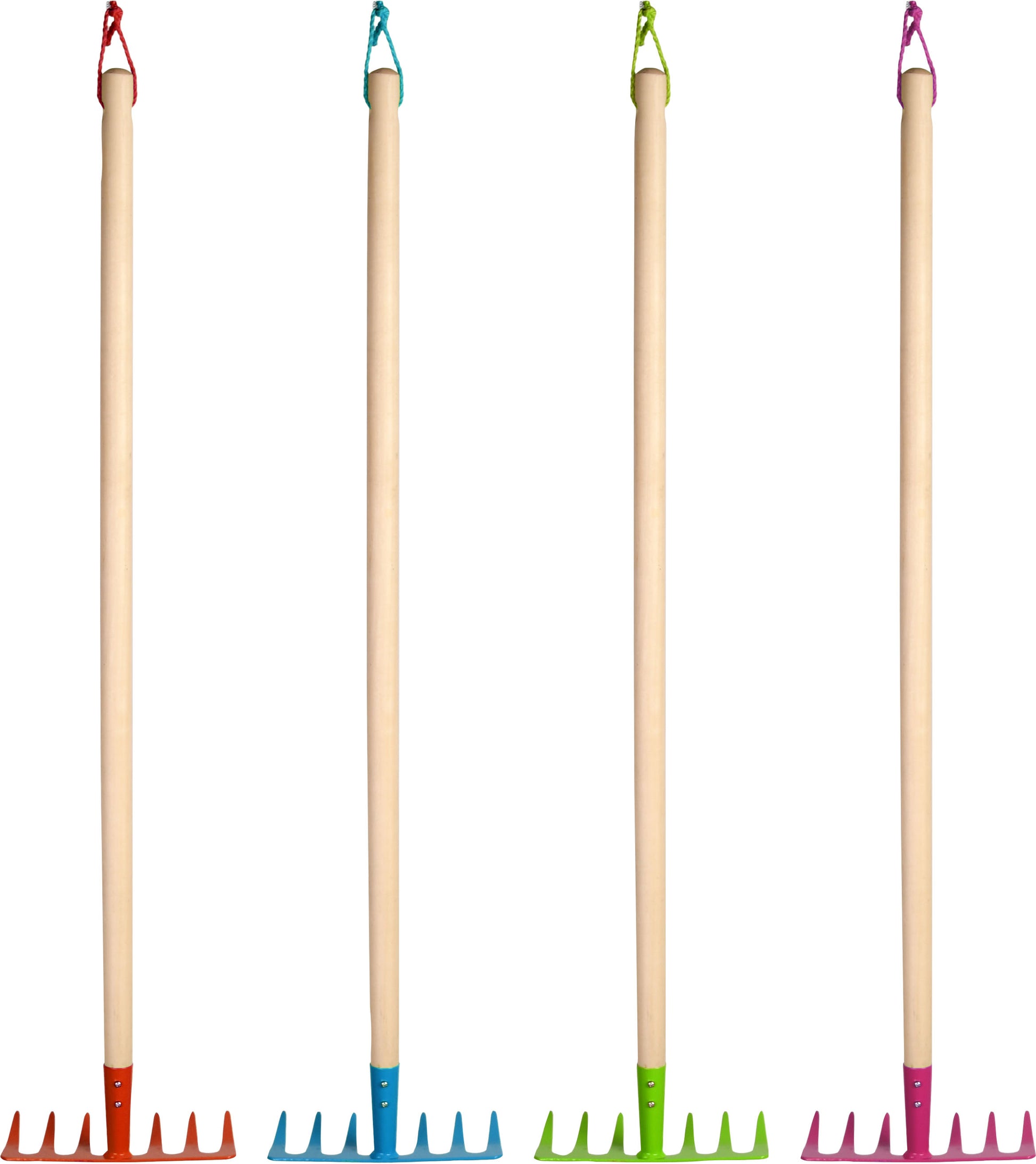 Esschert Design Childrens Metal Rake Wood Handle