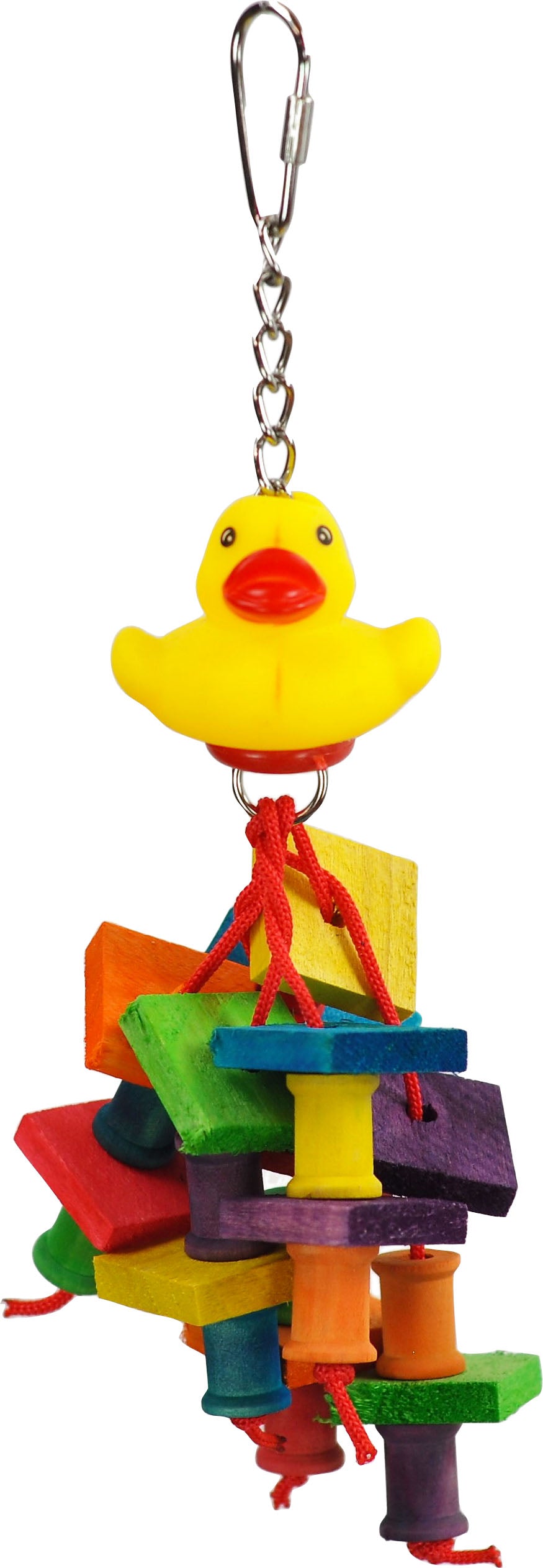 Happy Beaks Rubber Duck Monster Bird Toy