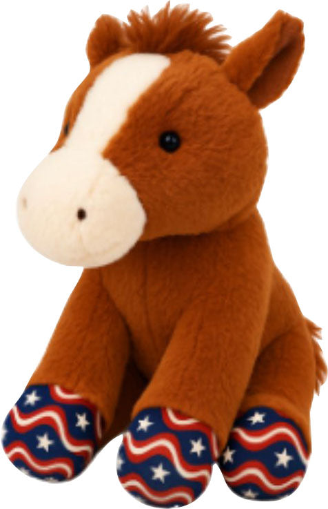 Multipet Jumbo Americana Sitting Horse Dog Toy