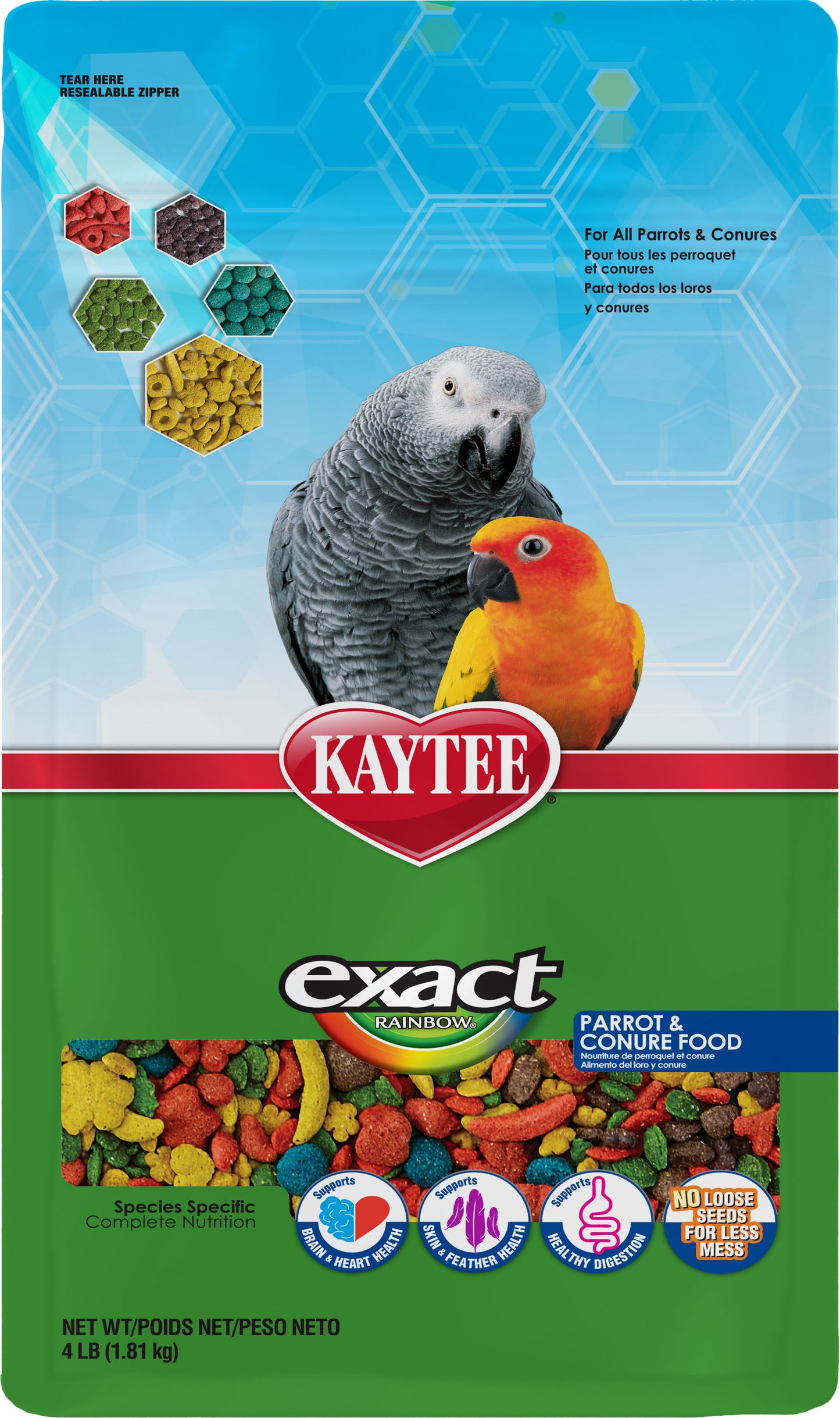 Exact Rainbow Parrot & Conure Food