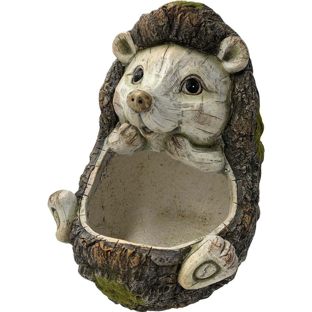 Esschert Design Mgo Faux Wood Hedgehog Planter