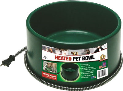 Plastic Heated Pet Bowl Round