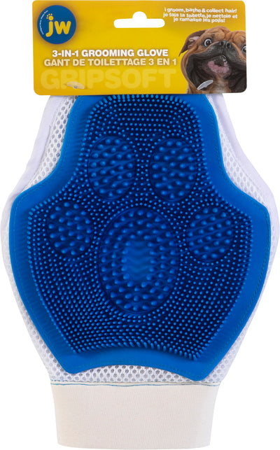 Jw 3-In-1 Dog Grooming Glove