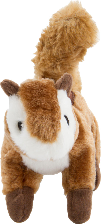 Godog Wildlife Chipmunk Squeaky Plush Dog Toy