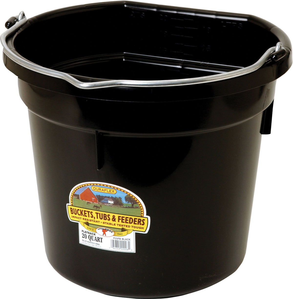 Little Giant Duraflex Plastic Flat Back Bucket – Monster Pets