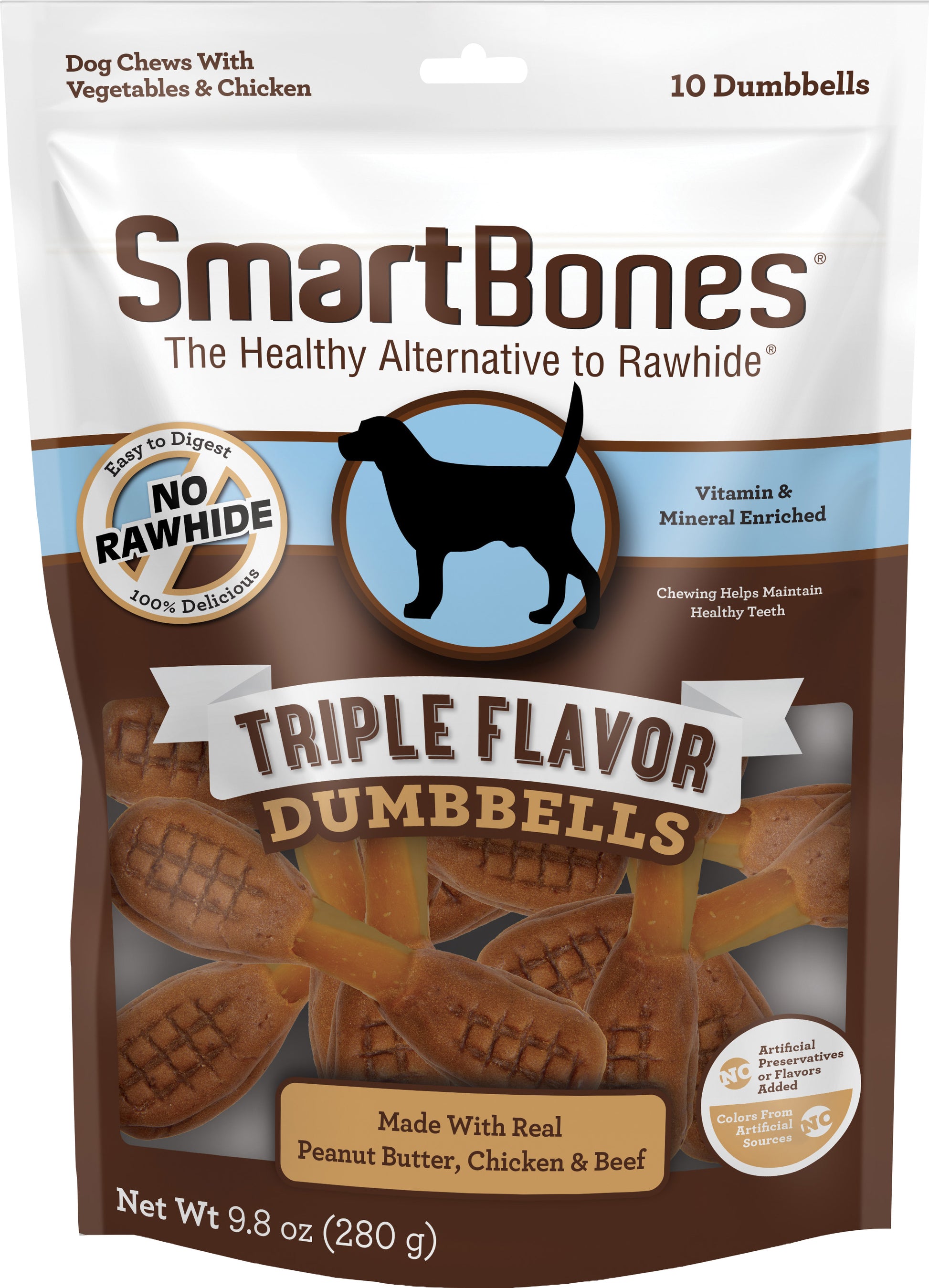 Smartbones Triple Flavor Dumbbells