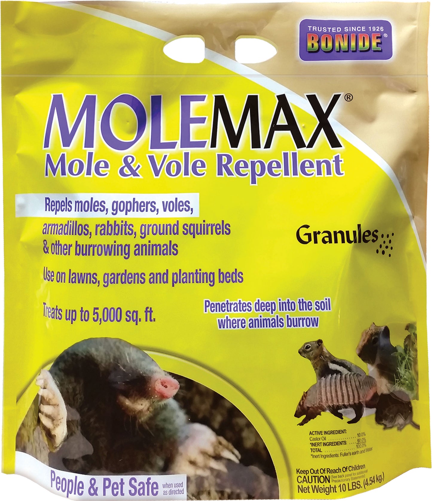 Bonide Molemax Mole & Vole Repellent Granules