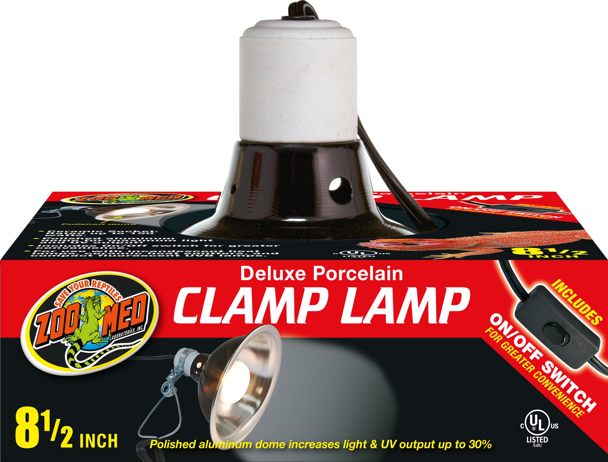 Deluxe Porcelain Clamp Lamp