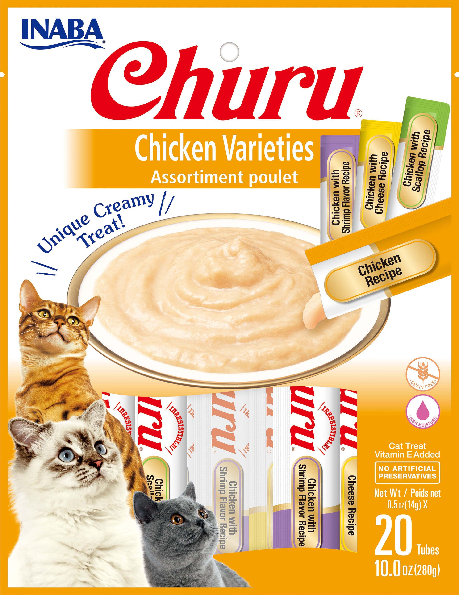 Inaba Churu Puree Cat Treats Variety Pack