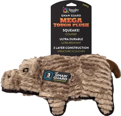 Spunkypup Mega Tough Plush Hippo