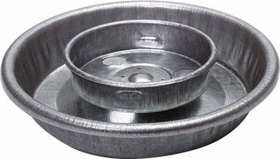 Little Giant Mason Jar Waterer Base Galvanized