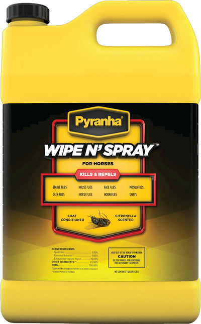 Pyranha Wipe N'Spray Fly Spray Rtu