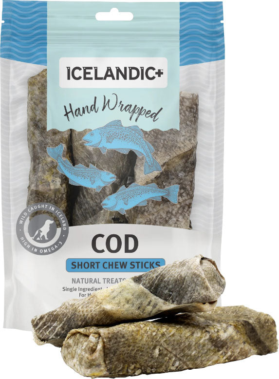 Icelandic+ Cod Skin Hand Wrapped Chew Stick