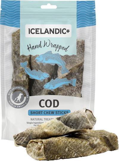 Icelandic+ Cod Skin Hand Wrapped Chew Stick