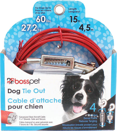 Boss Pet Tie-Out W/ Spring