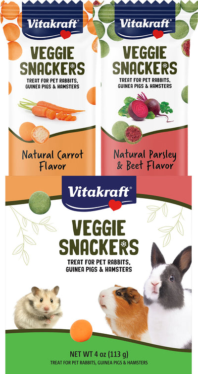 Vitakraft Veggie Snackers For Rabbit Guinea Pig An