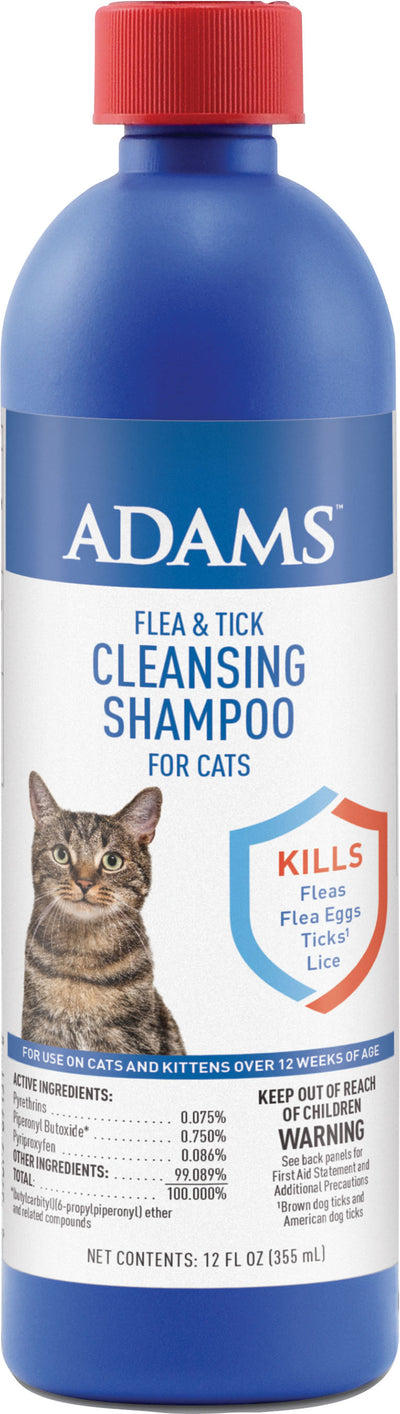 Adams Flea & Tick Cleansing Shampoo For Cats
